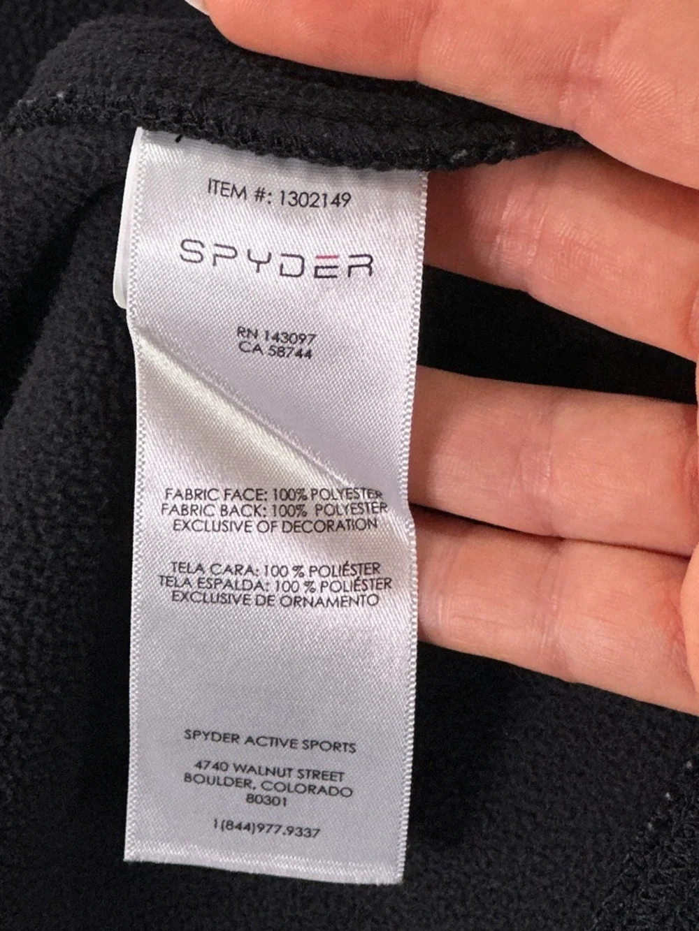 Spyder Men's Constant Full Zip Waffle Knit Sweater Jacket Black Red Large